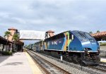 BL36PH # 822 on the rear of northbound Tri-Rail train # P626 at Hollywood Station 